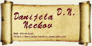 Danijela Neckov vizit kartica